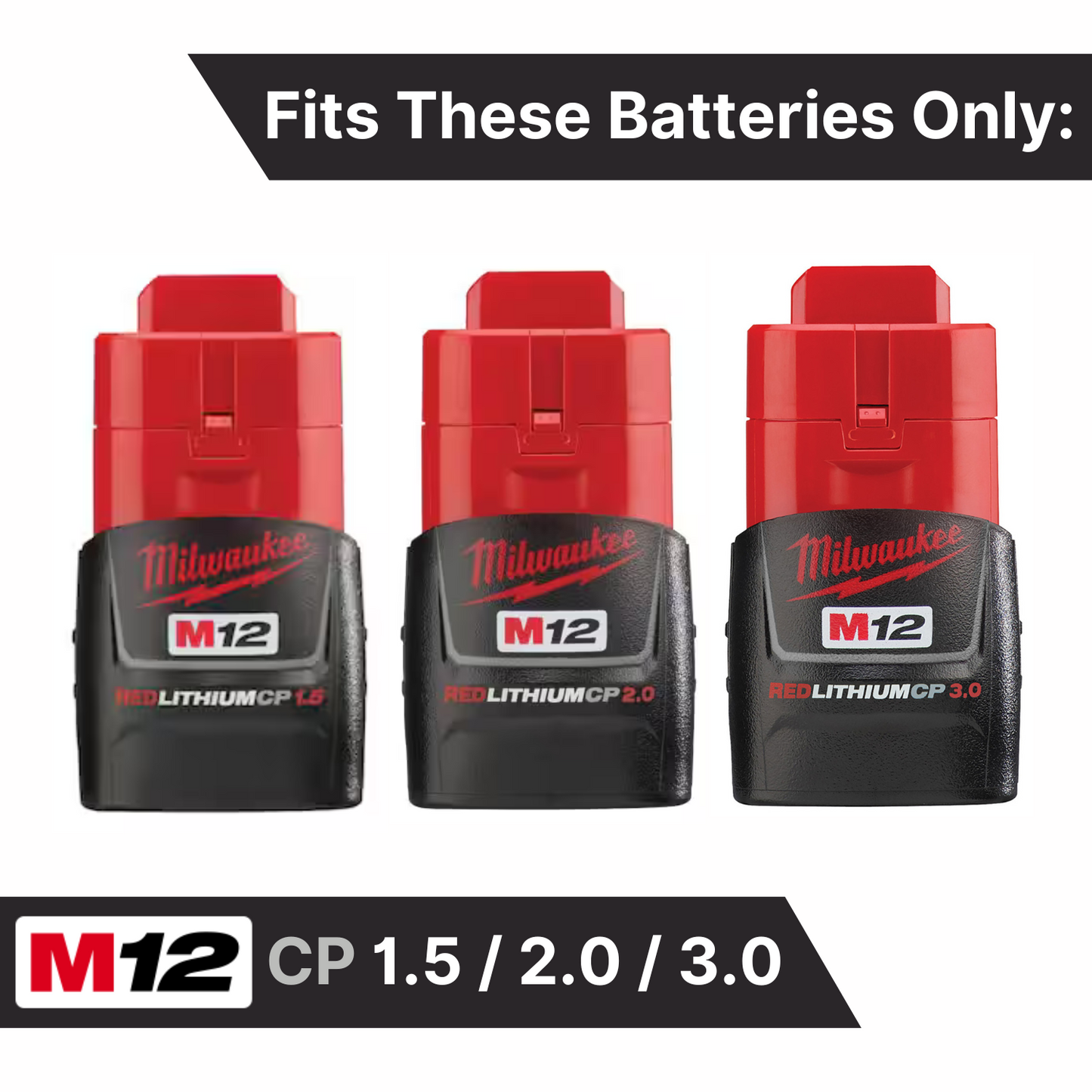 MAG-BOOT Magnetic Battery Cover - Milwaukee M12 CP1.5/2.0/3.0