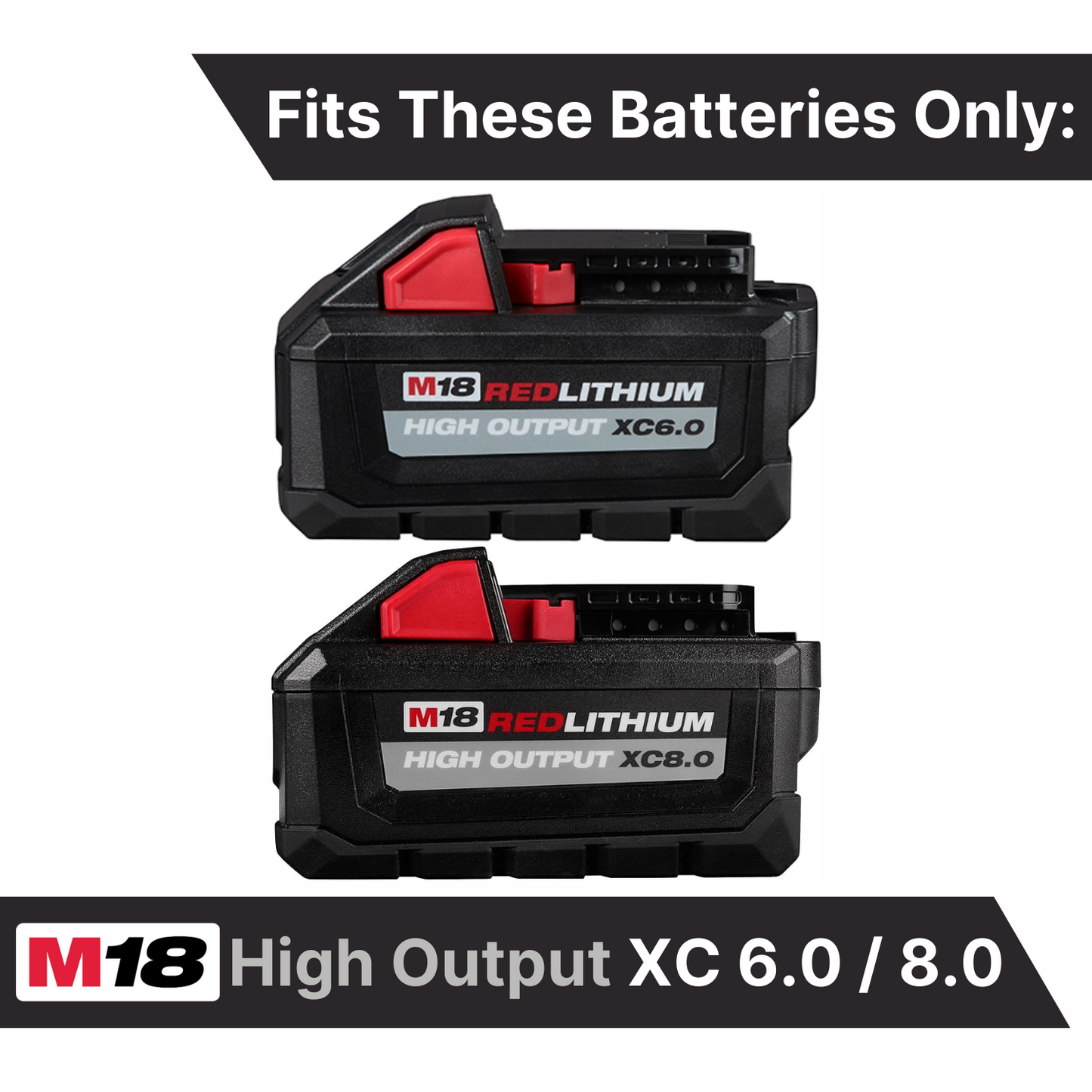 MAG-BOOT Magnetic Battery Cover - Milwaukee M18 High Output XC6.0/8.0