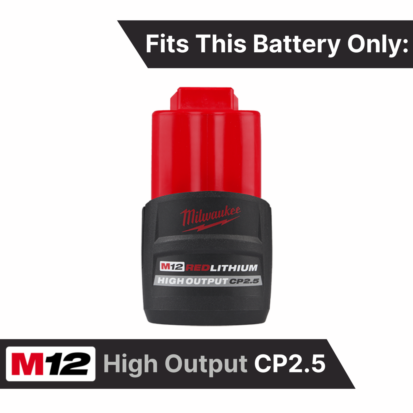 MAG-BOOT Magnetic Battery Cover - Milwaukee M12 High Output CP2.5