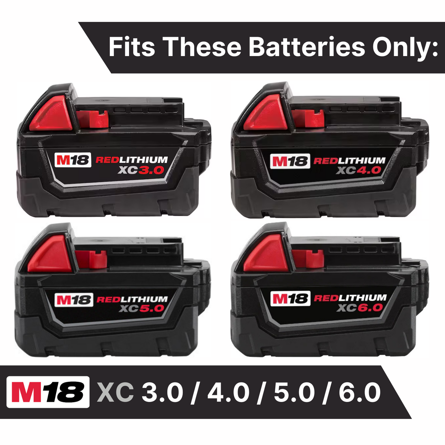 MAG-BOOT Magnetic Battery Cover - Milwaukee M18 XC3.0/4.0/5.0/6.0