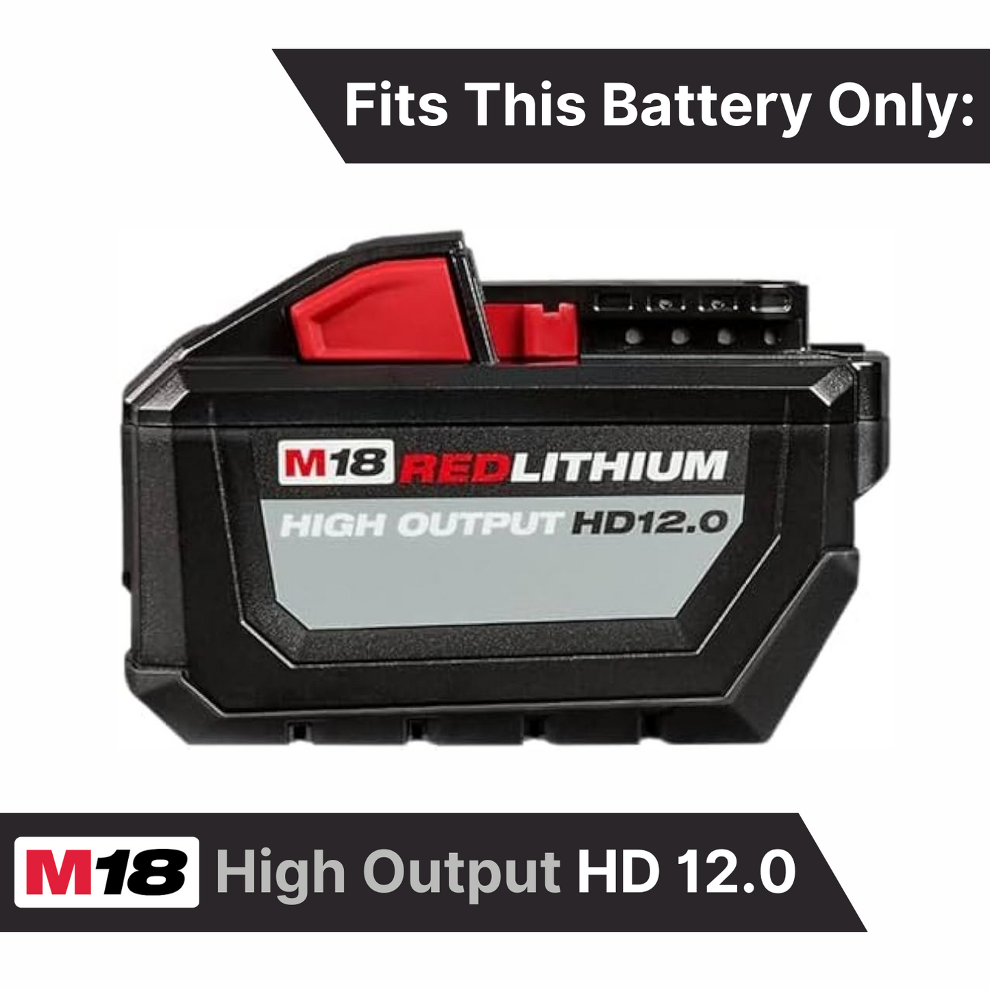 MAG-BOOT Magnetic Battery Cover - Milwaukee M18 High Output HD12.0