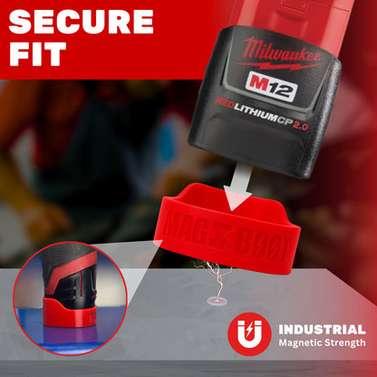 MAG-BOOT Magnetic Battery Cover - Milwaukee M12 CP1.5/2.0/3.0