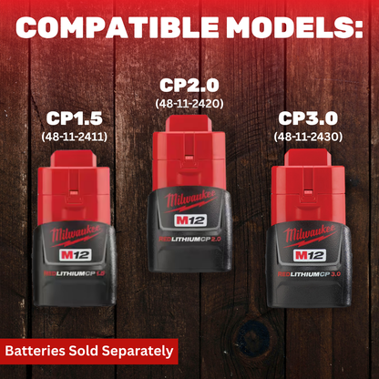 MAG-BOOT Magnetic Battery Cover - Milwaukee M12 CP1.5/2.0/3.0