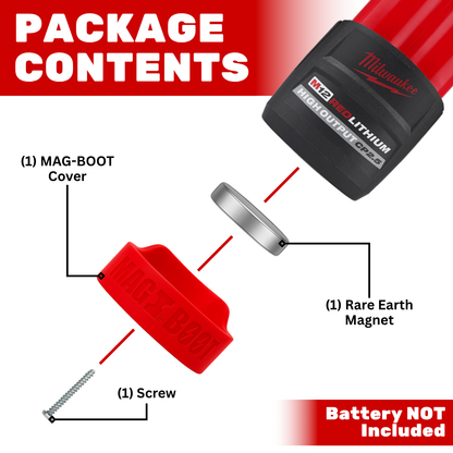 MAG-BOOT Magnetic Battery Cover - Milwaukee M12 High Output CP2.5