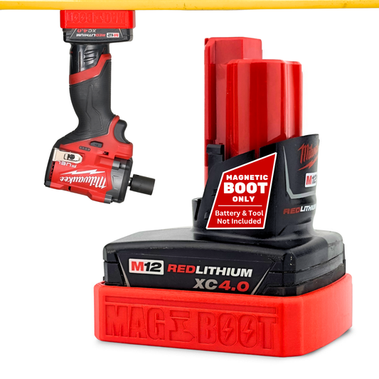 MAG-BOOT Magnetic Battery Cover - Milwaukee M12 XC3.0/4.0/6.0