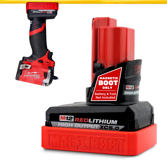 MAG-BOOT Magnetic Battery Cover - Milwaukee M12 High Output XC5.0