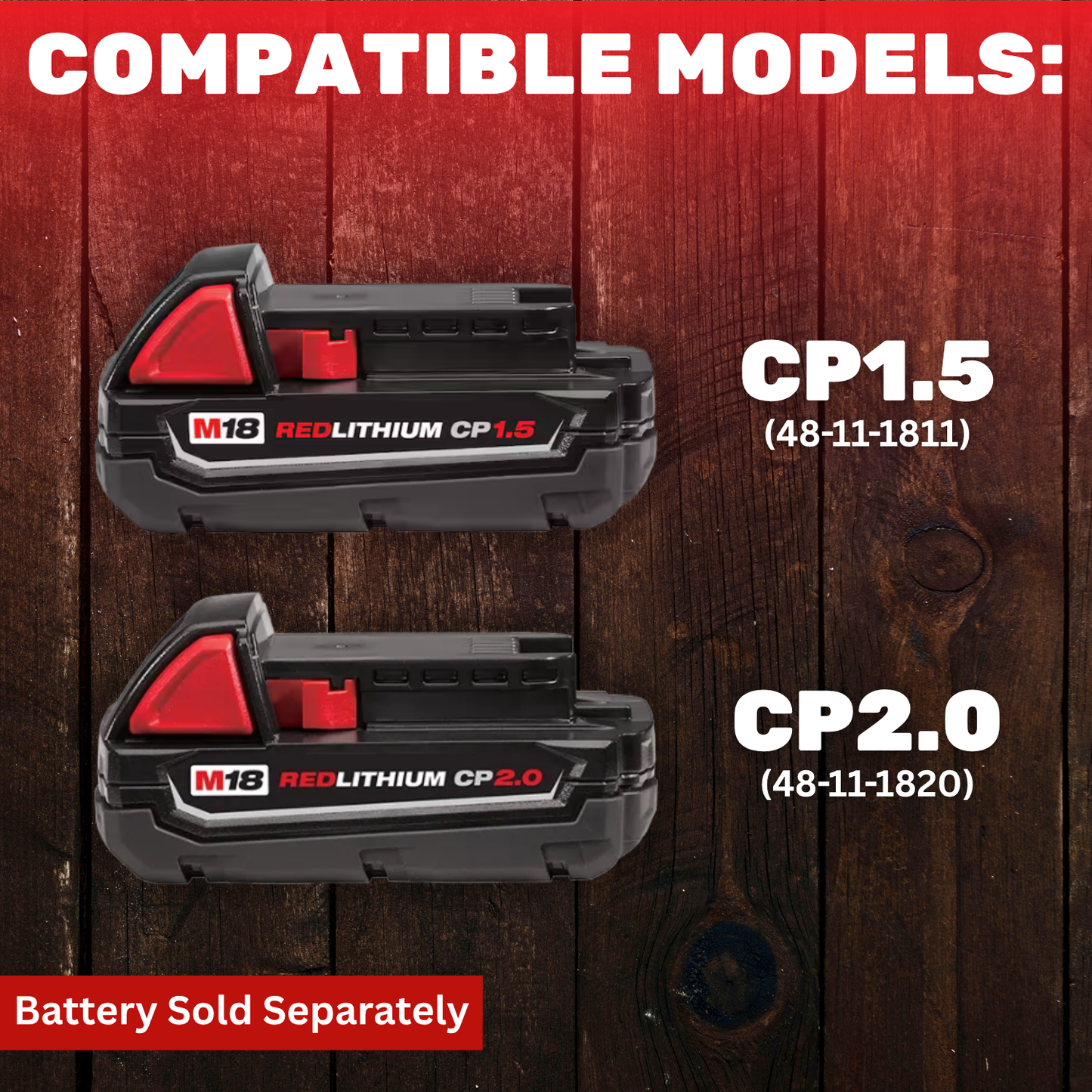 MAG-BOOT Magnetic Battery Cover - Milwaukee M18 CP1.5/2.0