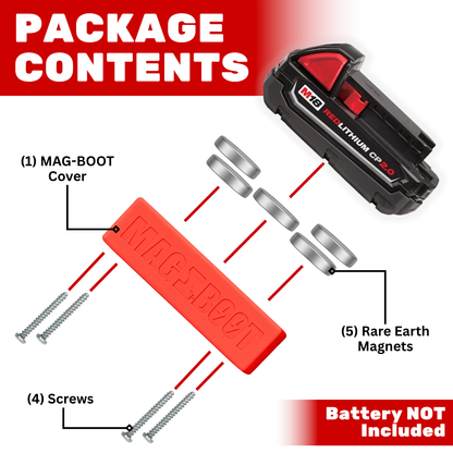MAG-BOOT Magnetic Battery Cover - Milwaukee M18 CP1.5/2.0