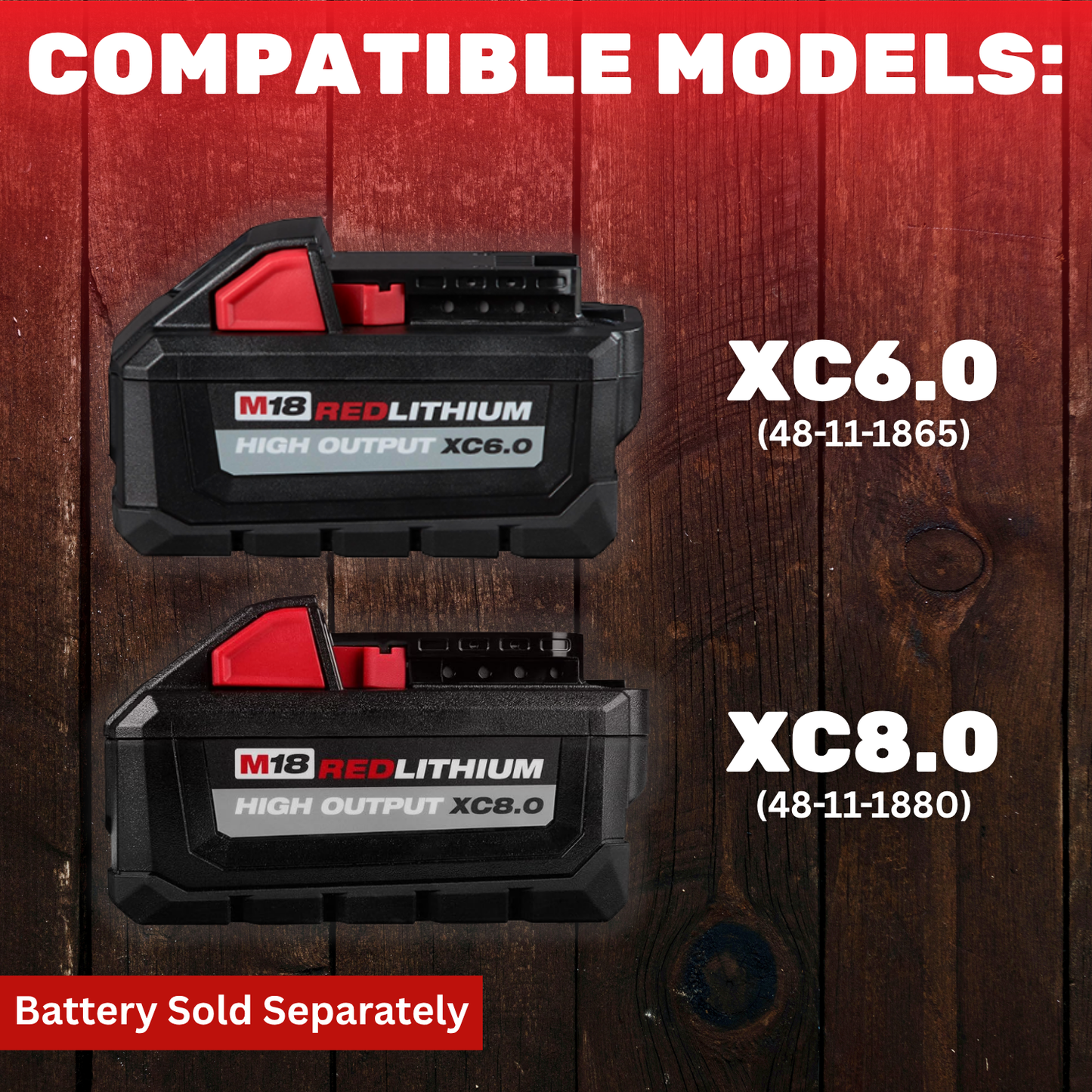 MAG-BOOT Magnetic Battery Cover - Milwaukee M18 High Output XC6.0/8.0