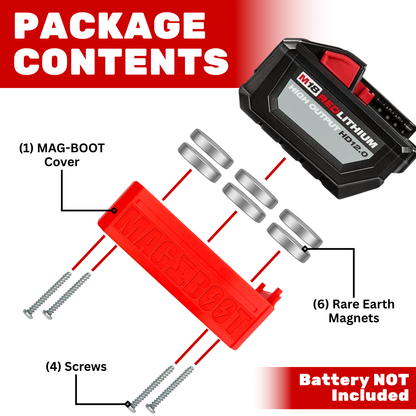 MAG-BOOT Magnetic Battery Cover - Milwaukee M18 High Output HD12.0