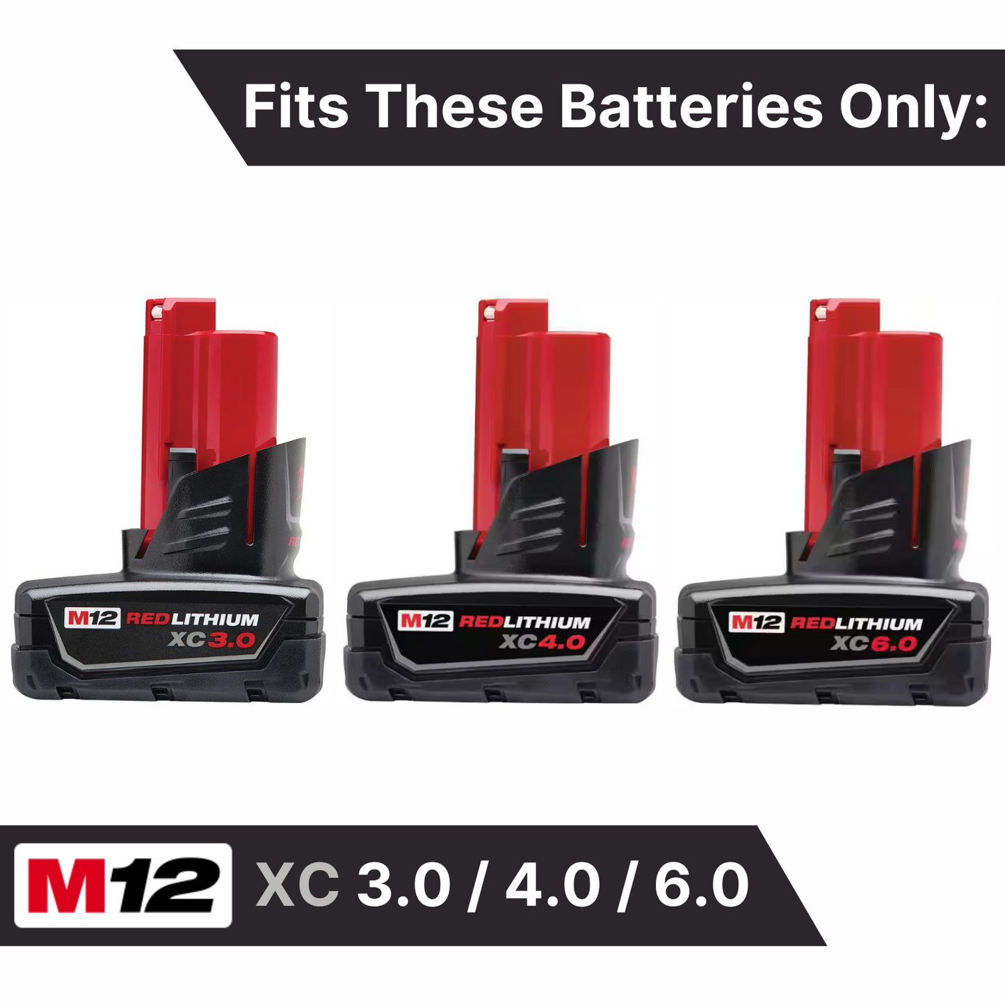 MAG-BOOT Magnetic Battery Cover - Milwaukee M12 XC3.0/4.0/6.0